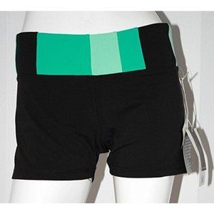 KYODAN Supplex RUN Shorts Slimming Katie CARIBBEAN Green BLACK ( L )